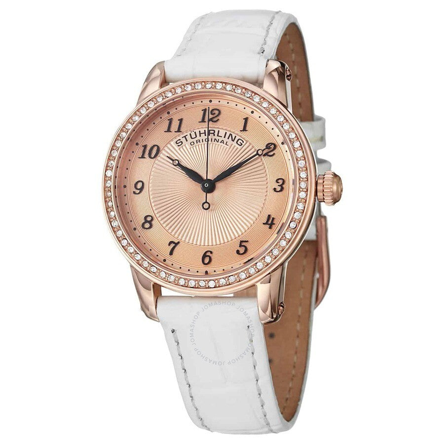Stuhrling Original Symphony Rose Gold-tone Dial Ladies Watch M15366 - Dawson Watches