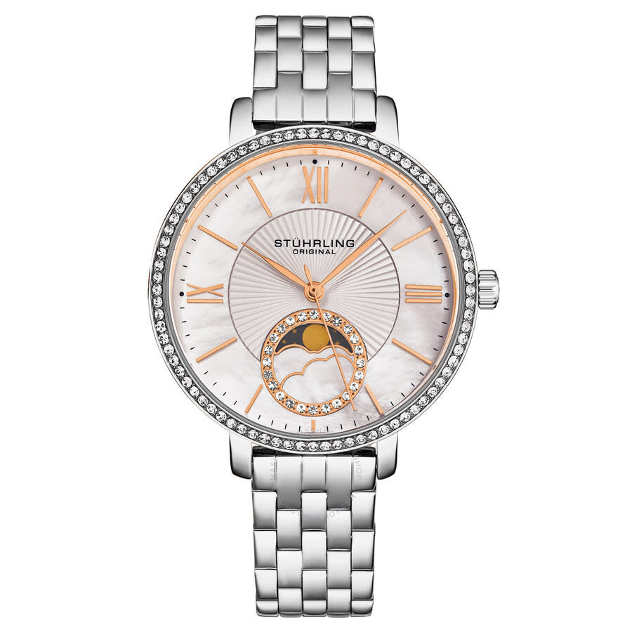 Stuhrling Original Symphony Quartz Silver Dial Ladies Watch M17986 - Dawson Watches