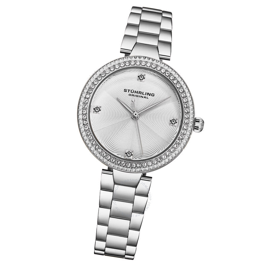 Stuhrling Original Symphony Quartz Silver Dial Ladies Watch M18002 - Dawson Watches #2