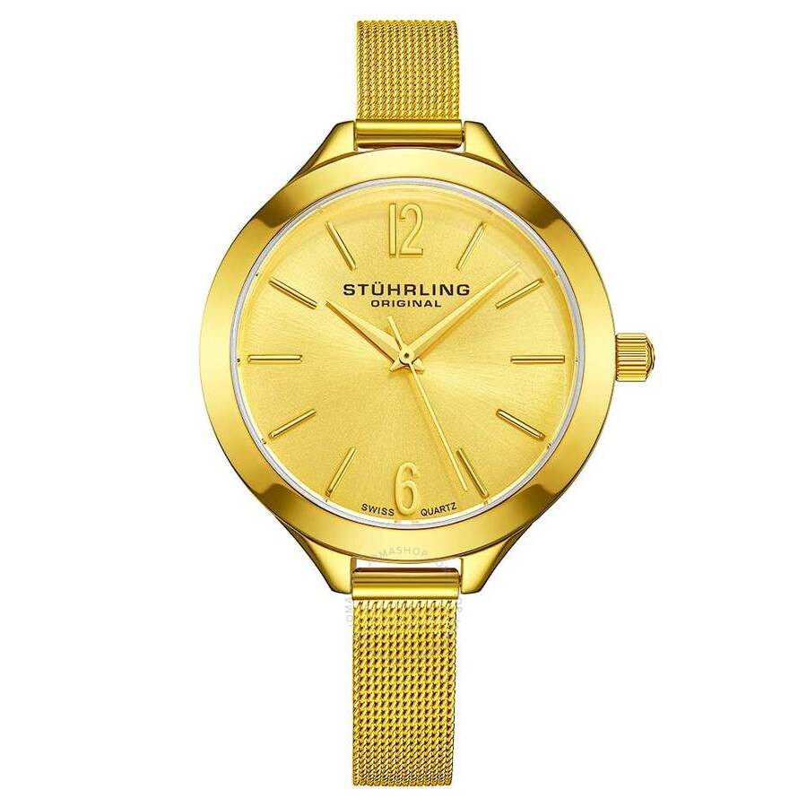 Stuhrling Original Vogue Gold-tone Dial Ladies Watch M15327 - Dawson Watches