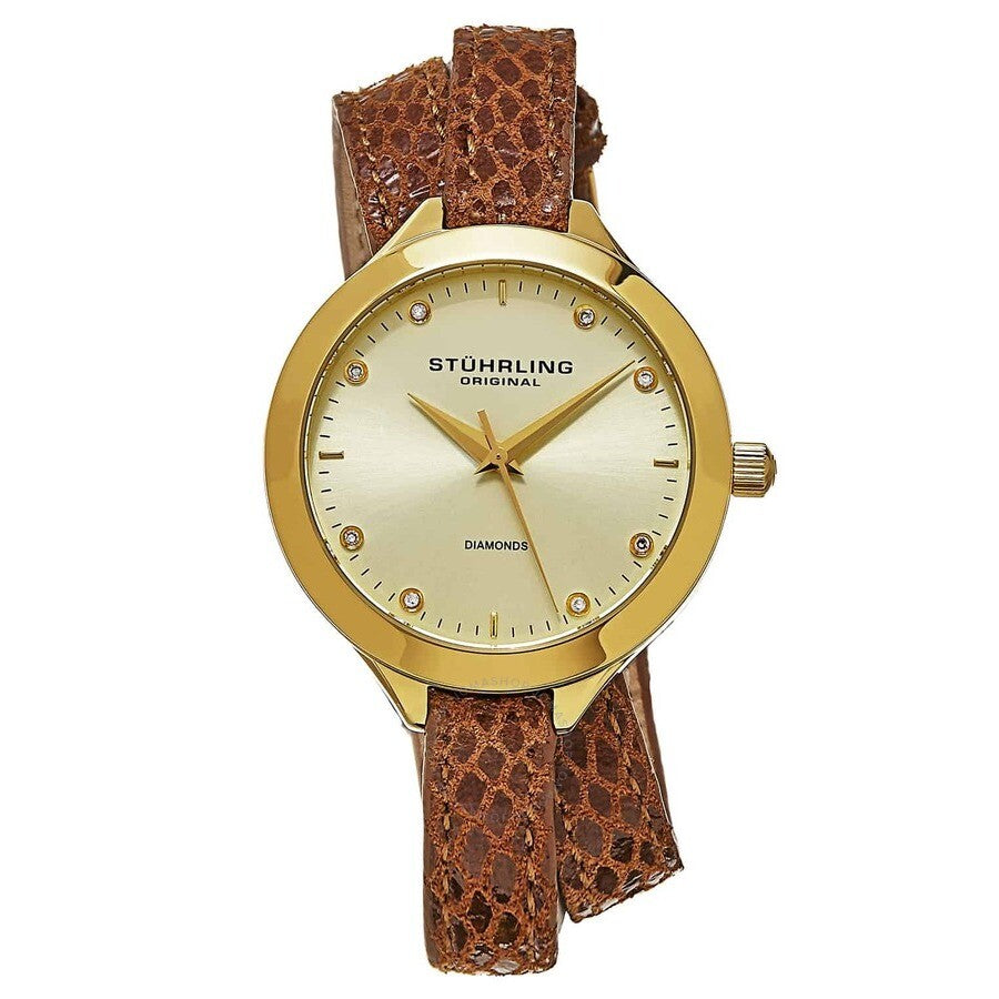 Stuhrling Original Vogue Gold-tone Dial Ladies Watch M15356 - Dawson Watches