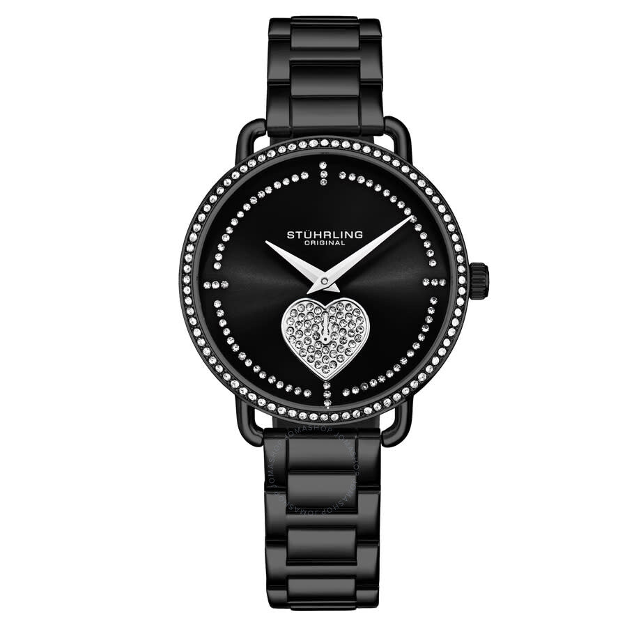 Stuhrling Original Vogue Quartz Black Dial Ladies Watch M17187 - Dawson Watches