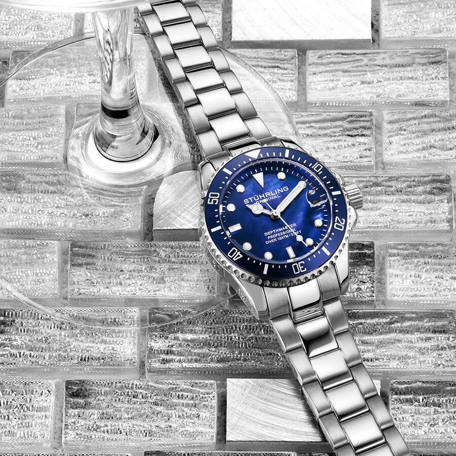 Stuhrling Original Vogue Quartz Blue Dial Ladies Watch M13657 - Dawson Watches #4