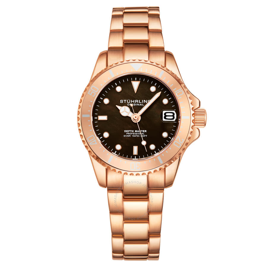 Stuhrling Original Vogue Quartz Brown Dial Ladies Watch M16757 - Dawson Watches