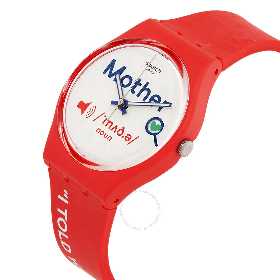 Swatch All About Mom Quartz White Dial Unisex Watch GZ713 - Dawson Watches #2