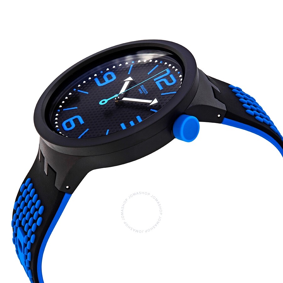 Swatch BBBlue Quartz Black Dial Men's Watch SO27B101 - Dawson Watches #2