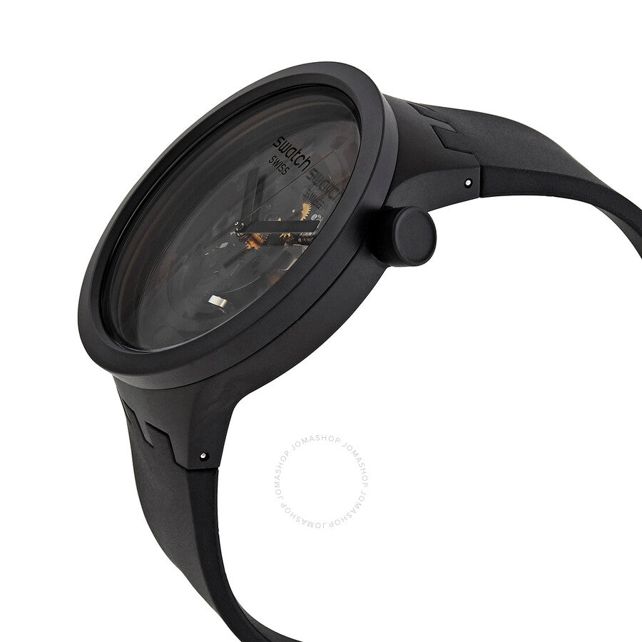 Swatch Bioceramic Quartz Black Dial Men's Watch SB03B100 - Dawson Watches #2