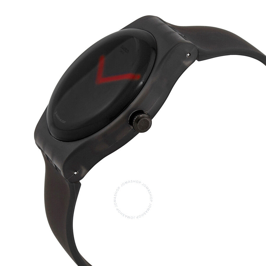 Swatch Black Blur Quartz Transparent Dial Men's Watch SUOB183 - Dawson Watches #2