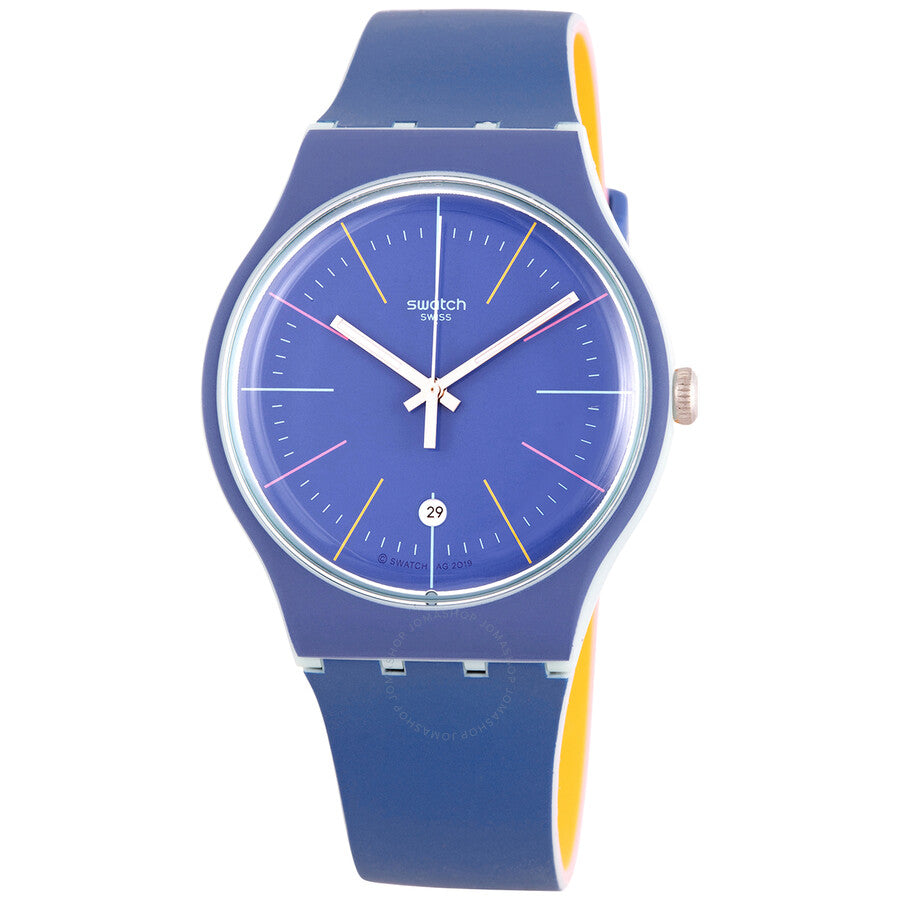 Swatch Blue Layered Quartz Blue Dial Men's Watch SUOS403 - Dawson Watches