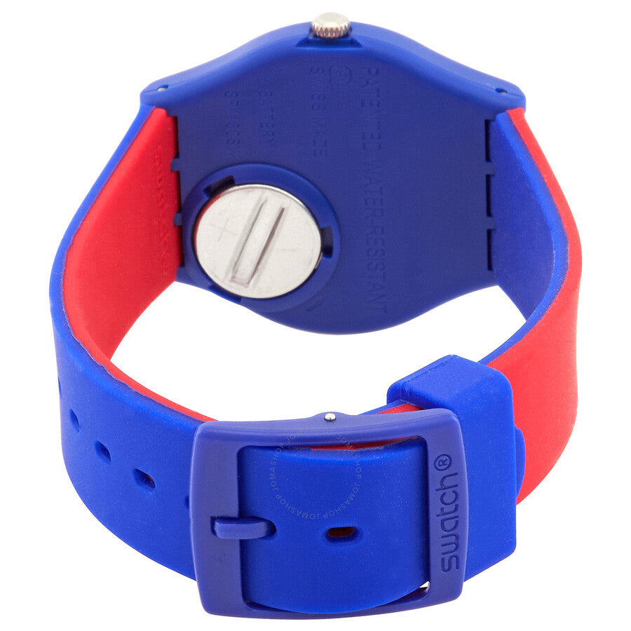 Swatch Blue Loop Quartz Red Dial Unisex Watch GS148 - Dawson Watches #3