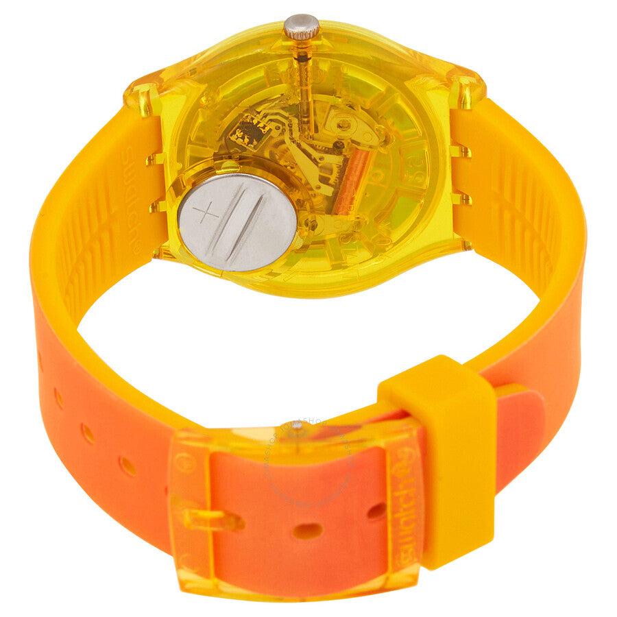 Swatch Coeur De Mangue Quartz Orange Mango Dial Unisex Watch GO119 - The Watches Men & Co #3