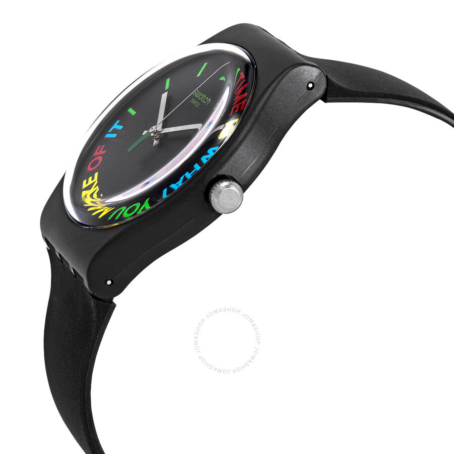 Swatch FREETID Quartz Black Dial Unisex Watch SO29B103 - Dawson Watches #2