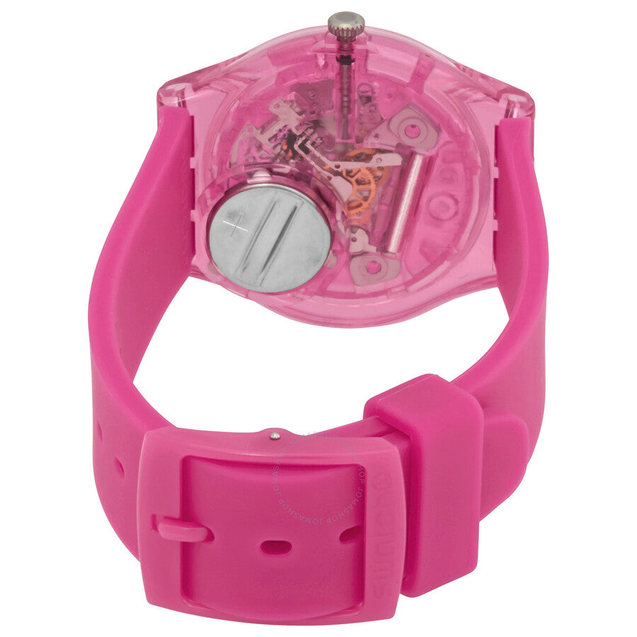 Swatch Gum Flavour Quartz Pink Transparent Dial Unisex Watch GP166 - Dawson Watches #3