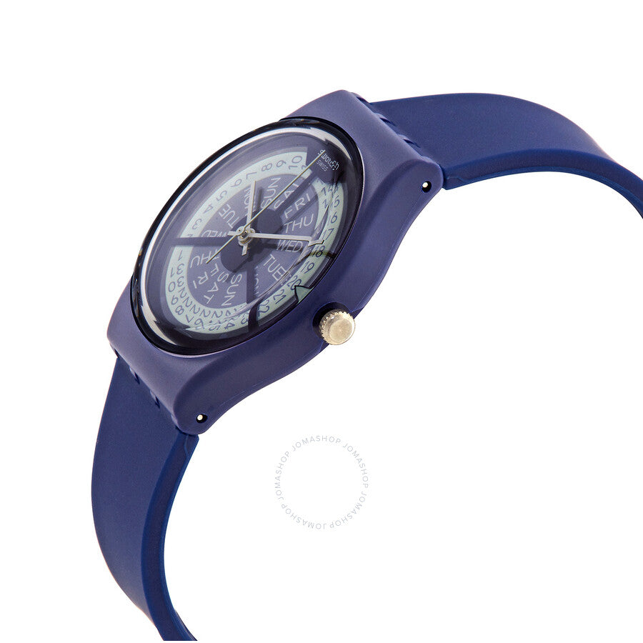 Swatch Monthly Drops Quartz Blue Dial Unisex Watch GN727 - Dawson Watches #2