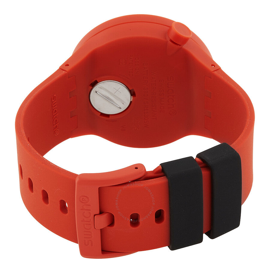 Swatch Monthly Drops Quartz Matte Red Dial Unisex Watch SB01R100 - Dawson Watches #3