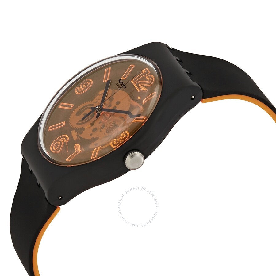 Swatch Orangeboost Semi-transparent Dial Unisex Watch SUOB164 - The Watches Men & Co #2