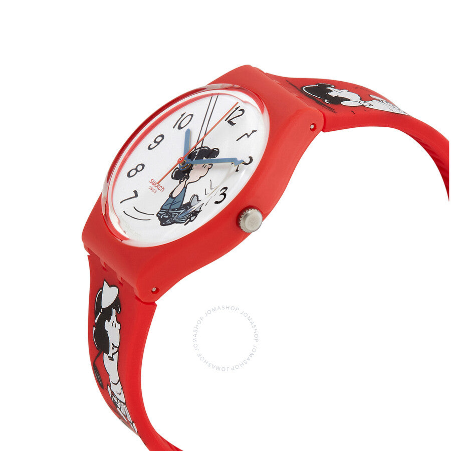 Swatch Peanuts Klunk Quartz White Dial Unisex Watch SO28Z106 - Dawson Watches #2