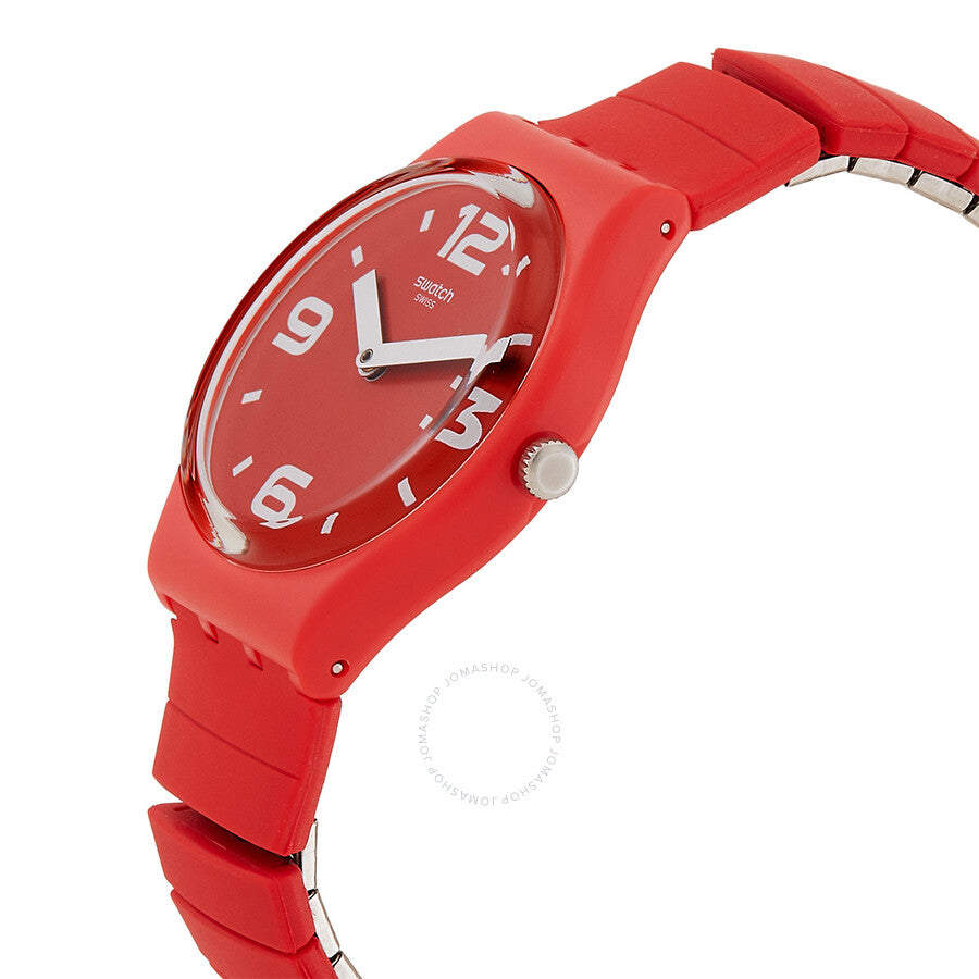 Swatch Pepeblu Quartz Red Dial Ladies Watch GR173A - Dawson Watches #2