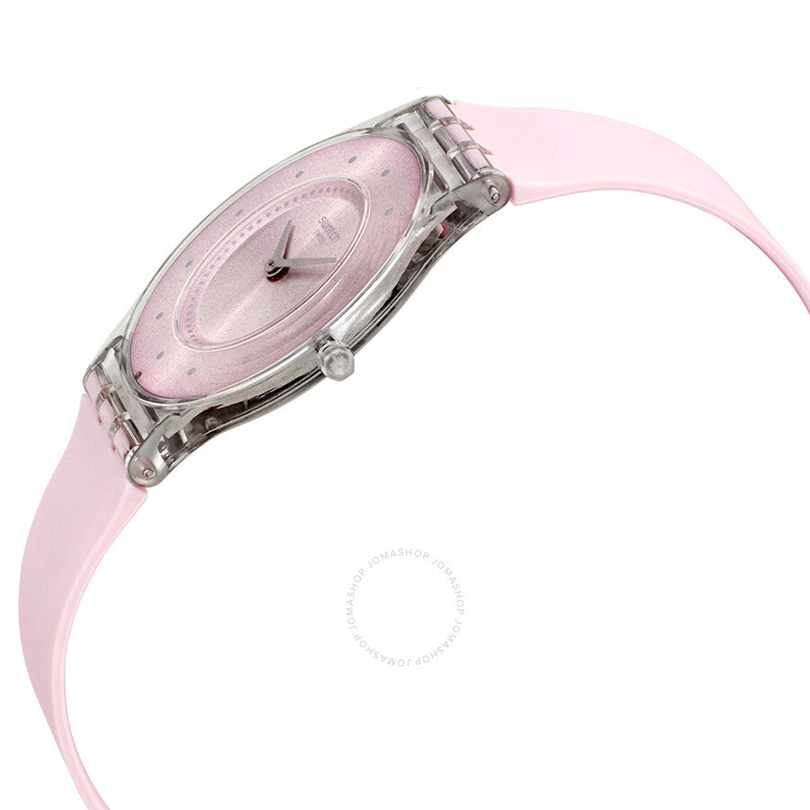 Swatch Pink Pastel Pink Dial Pink Rubber Ladies Watch SFE111 - Dawson Watches #2
