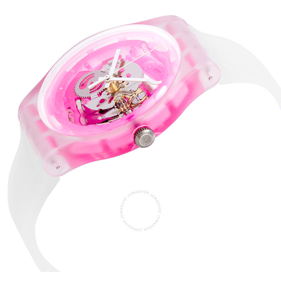 Swatch Pinkmazing Pink Skeleton Dial Watch SUOK130 - Dawson Watches #2