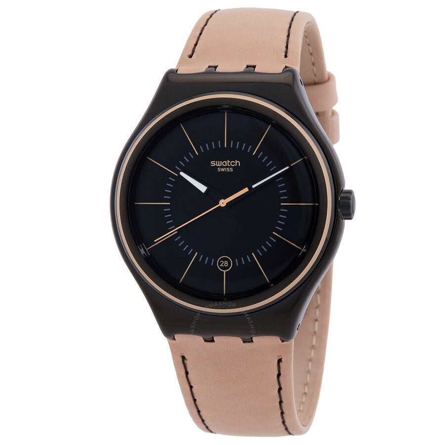 Swatch Sand Storm III Quartz Black Dial Watch YWB400 - Dawson Watches