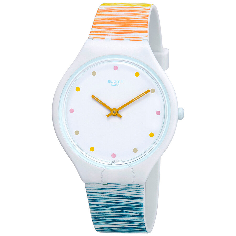 Swatch Skinesquisse White Dial Ladies Watch SVOW103 - Dawson Watches