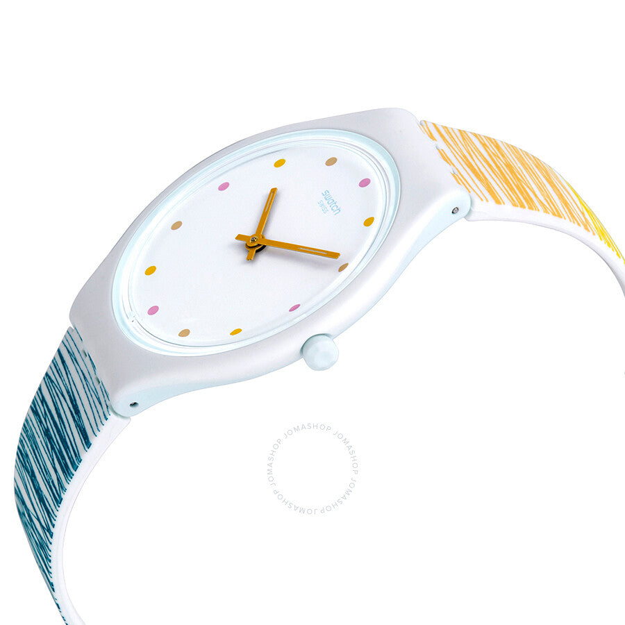 Swatch Skinesquisse White Dial Ladies Watch SVOW103 - Dawson Watches #2