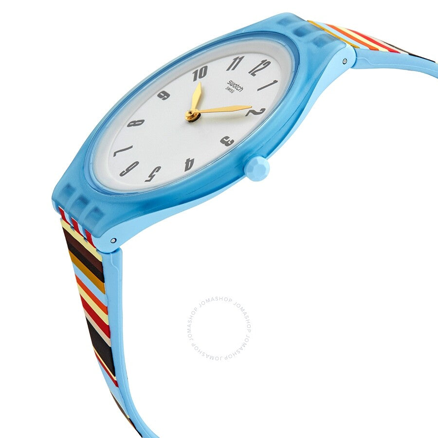 Swatch Skinstripes Light Grey Dial Unisex Watch SVUL100 - Dawson Watches #2