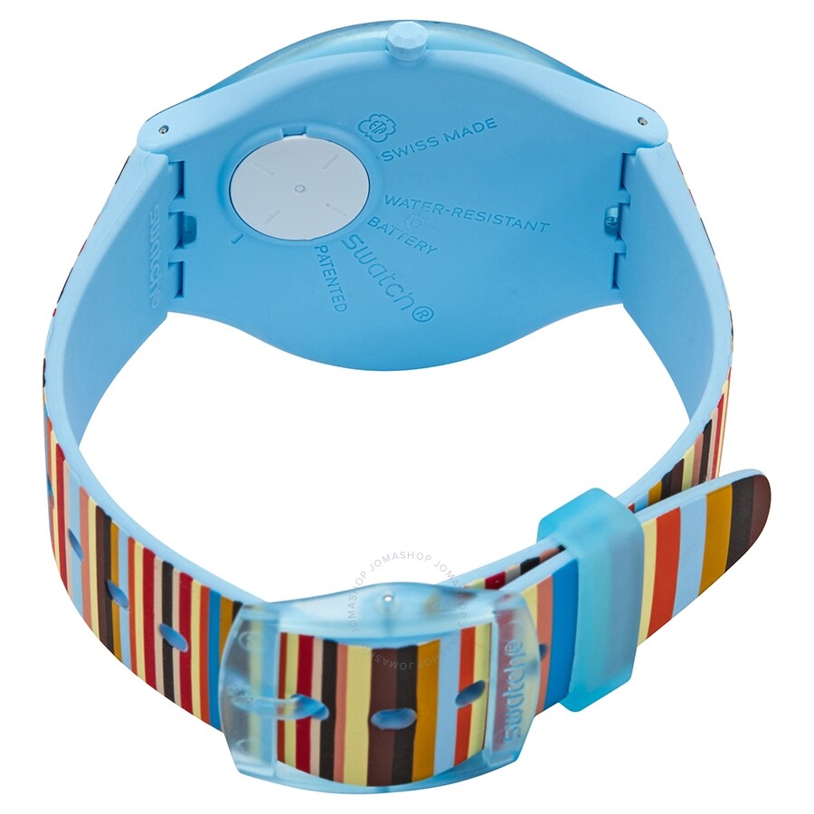 Swatch Skinstripes Light Grey Dial Unisex Watch SVUL100 - Dawson Watches #3