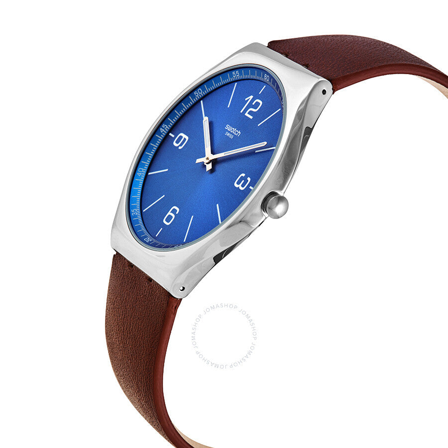 Swatch SKINWIND Sun-brushed Blue Dial Men's Watch SS07S101 - Dawson Watches #2