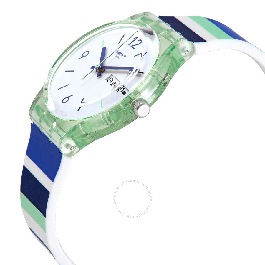 Swatch Sky Zebra Quartz White Dial Watch GG711 - Dawson Watches #2
