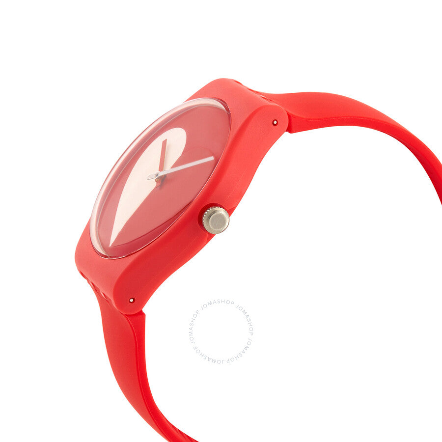 Swatch Valentine's Day Quartz Red Dial Unisex Watch SO29Z112 - The Watches Men & Co #2
