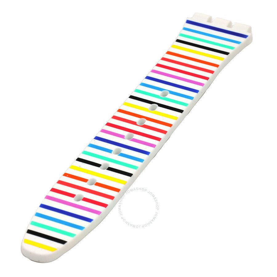 Swatch White & Multi Silicone Strap 6H - Dawson Watches