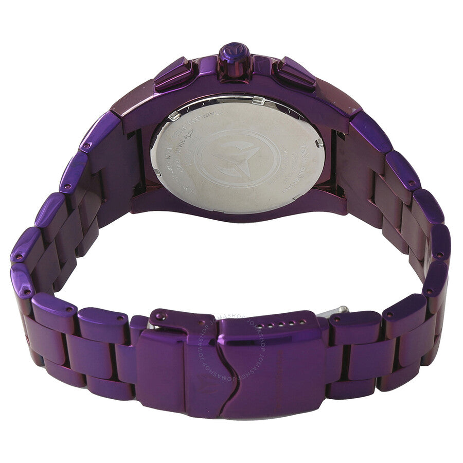 Technomarine Cruise Chronograph Quartz Crystal Purple Dial Men's Watch TM-121231 - Dawson Watches #3