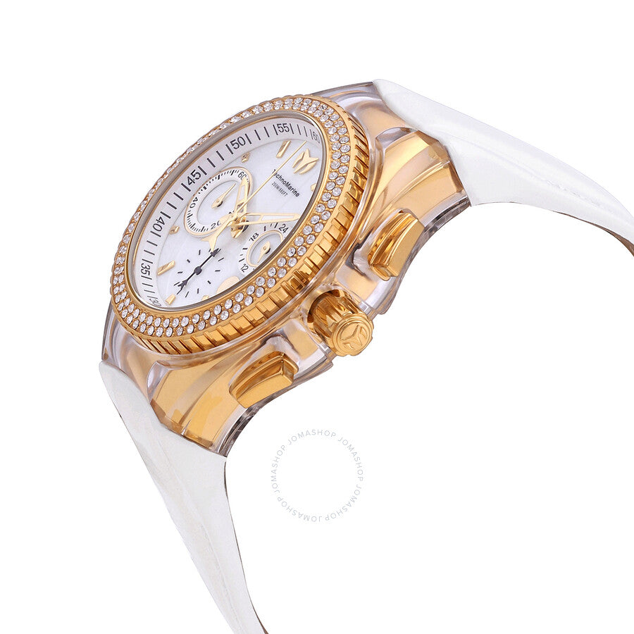 Technomarine Cruise Chronograph Quartz Crystal White Dial Ladies Watch TM-117046 - Dawson Watches #2