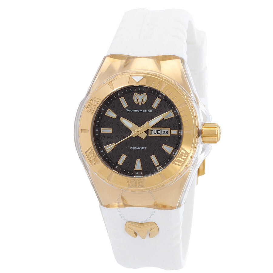 Technomarine Cruise Date Day Quartz Black Dial Unisex Watch TM-122022 - The Watches Men & Co