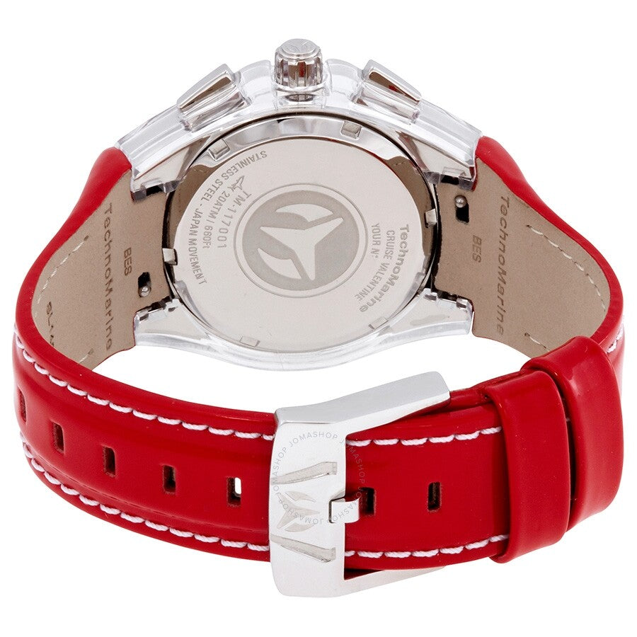 Technomarine Cruise Valentine Chronograph Crystal Mother of Pearl Dial Ladies Watch 117001 - Dawson Watches #3