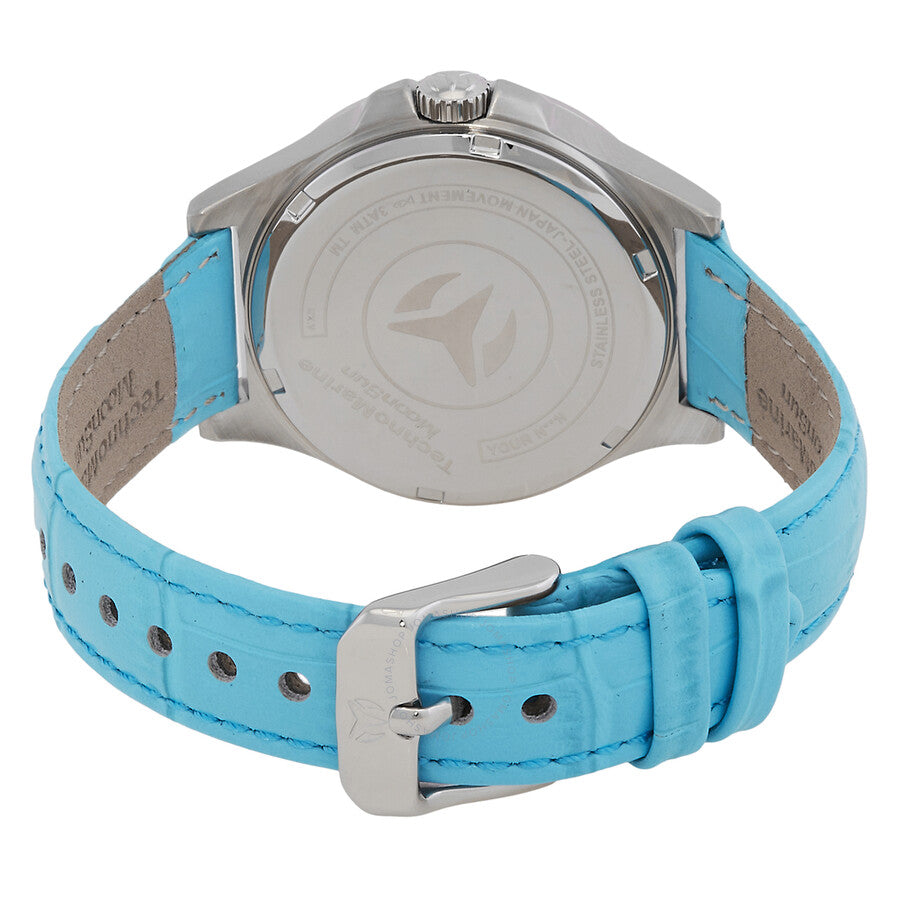 Technomarine MoonSun Date-DayQuartz Light Blue Dial Ladies Watch TM-822057 - The Watches Men & Co #3