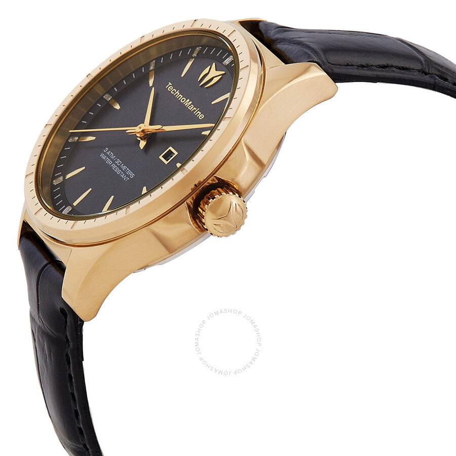 Technomarine MoonSun Date Quartz Charcoal Dial Ladies Watch TM-822044 - Dawson Watches #2