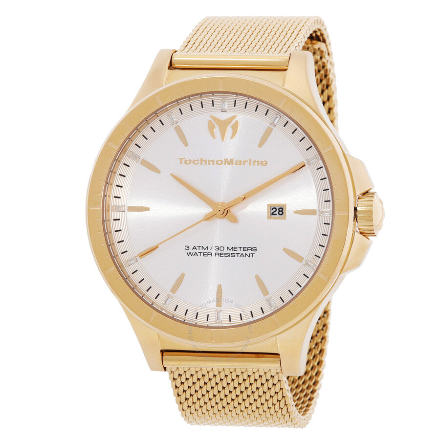 Technomarine MoonSun Date Quartz Silver Dial Men's Watch TM-822006 - Dawson Watches