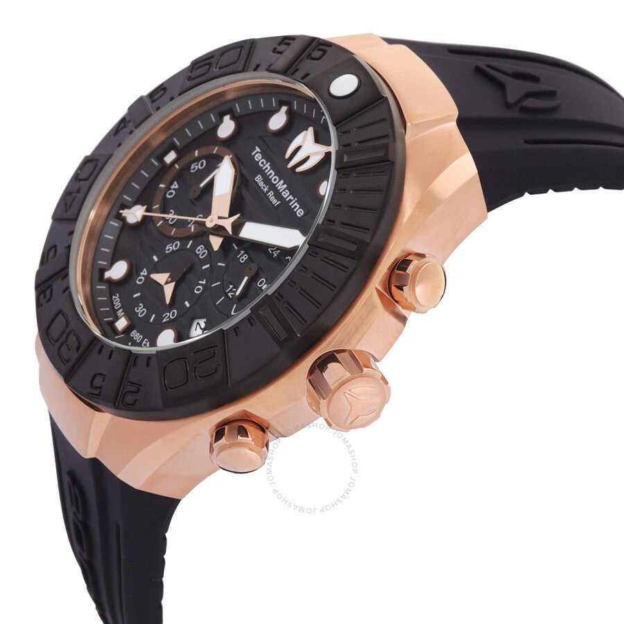 Technomarine Reef Black Chronograph GMT Quartz Black Dial Men's Watch TM-523011 - Dawson Watches #2