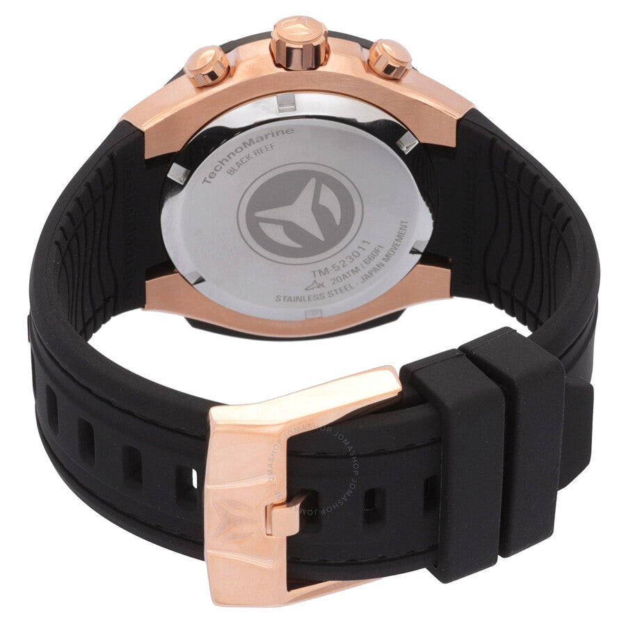 Technomarine Reef Black Chronograph GMT Quartz Black Dial Men's Watch TM-523011 - Dawson Watches #3