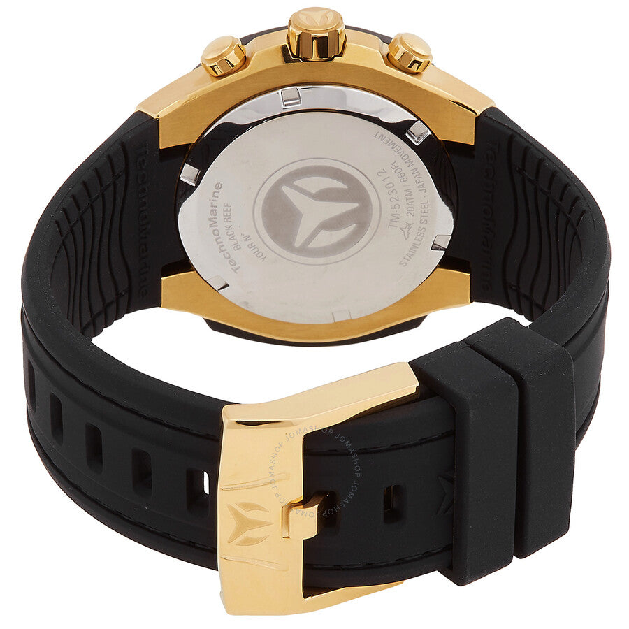 Technomarine Reef Black Chronograph GMT Quartz Black Dial Men's Watch TM-523012 - Dawson Watches #3