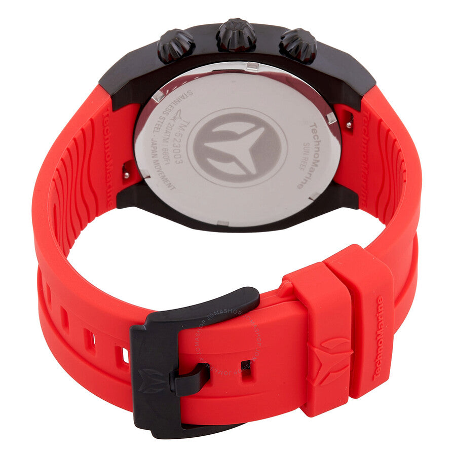 Technomarine Reef Sun Chronograph Quartz Red Dial Men's Watch TM-523003 - Dawson Watches #3