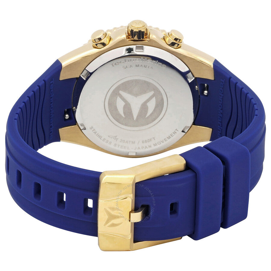 TechnoMarine Sea Manta Chronograph GMT Quartz Blue Dial Unisex Watch TM-220079 - Dawson Watches #3