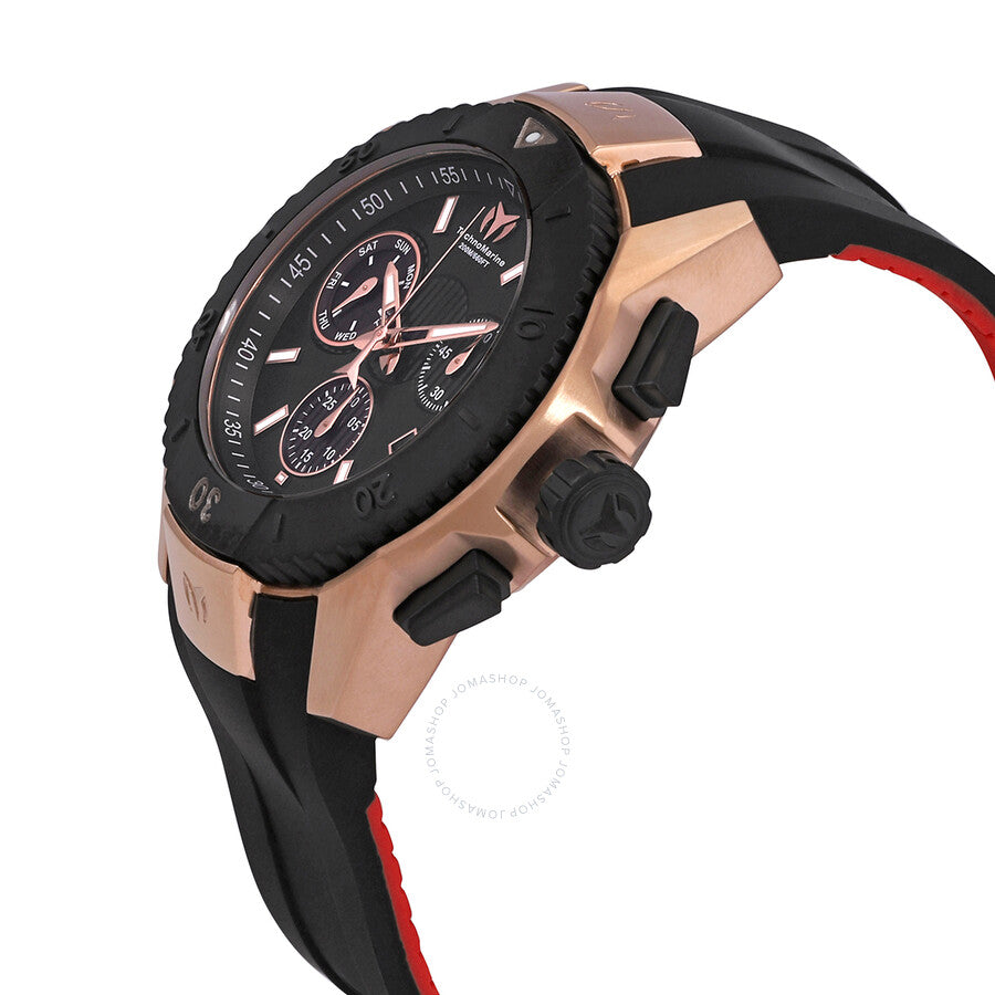 Technomarine UF6 Chronograph Quartz Black Dial Men's Watch TM-616005 - Dawson Watches #2
