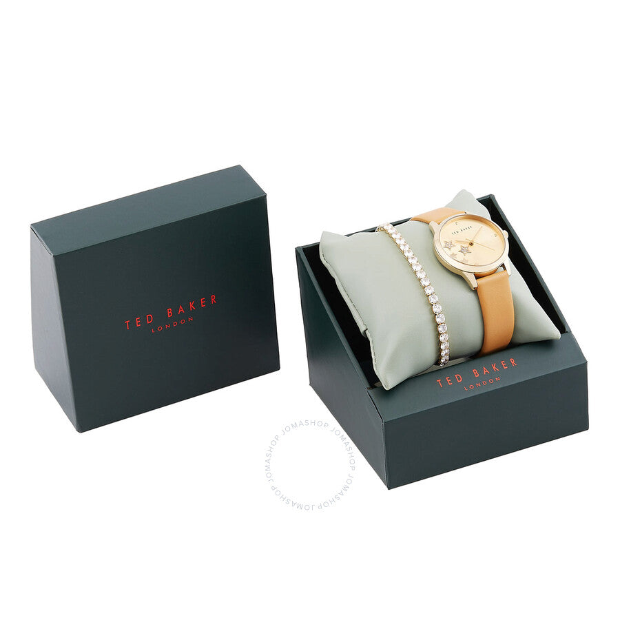 Ted Baker Fitzrovia Classic Chic Quartz Gold Dial Ladies Watch and Bracelet Set BKGFW22199I - Dawson Watches #4