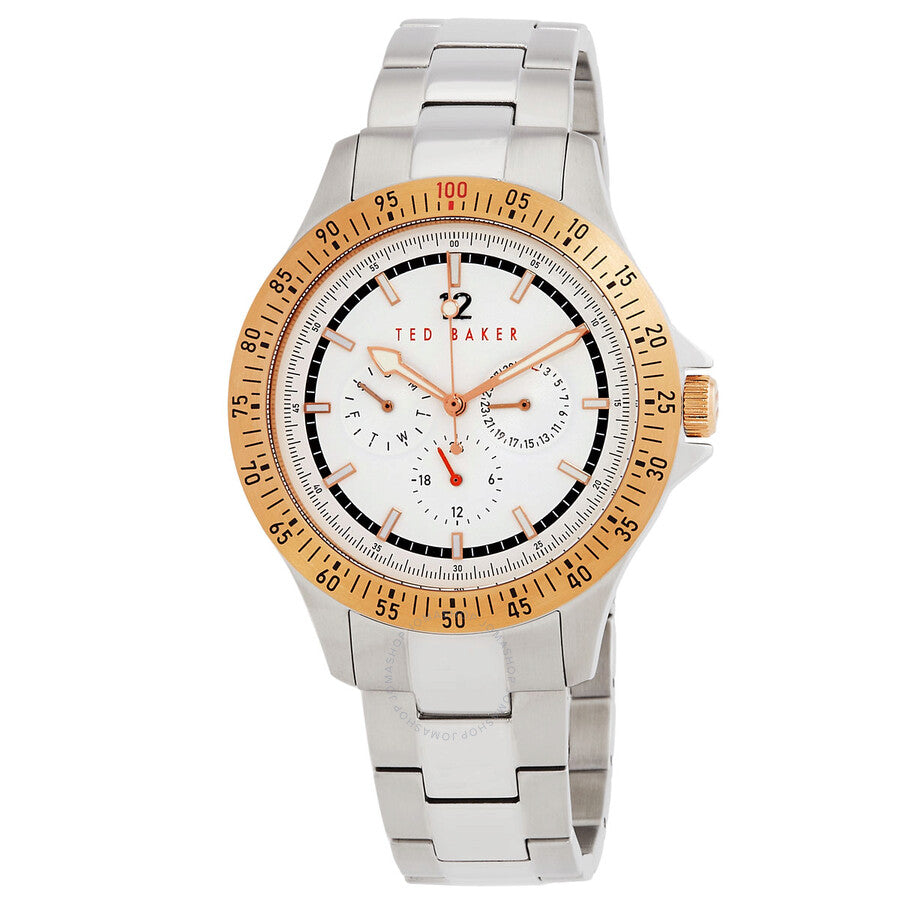 Ted Baker Multifunction Quartz White Dial Two-Tone Men's Watch BKPNTF006 - Dawson Watches