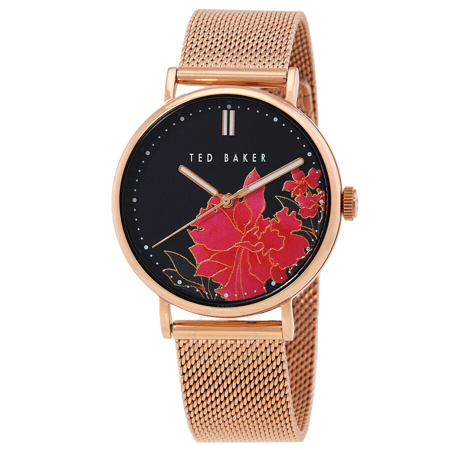 Ted Baker Phylipa Quartz Black Dial Ladies Watch BKPPHF006 - Dawson Watches