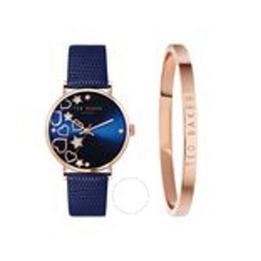 Ted Baker Phylipa Quartz Blue Dial Ladies Watch and Bracelet Set BKGFW22119I - Dawson Watches